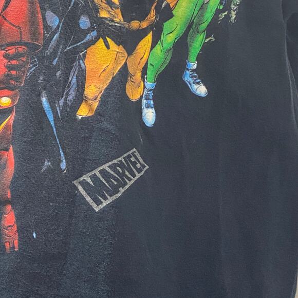 Marvel Comics Ironman and Super Friends Superhero Full Cast Animated T-Shirt L - Picture 3 of 7
